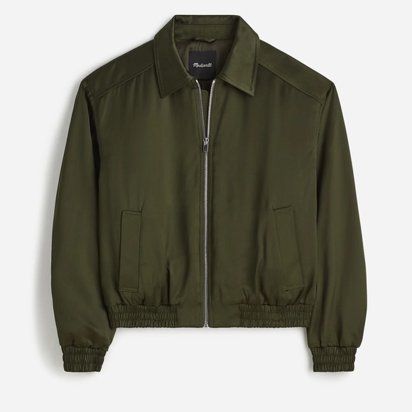 Madewell Relaxed Zip-Front Bomber Jacket - Picture 1 of 6